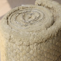 Laine de roche acoustique Huali 60 kg/m3 en rouleau avec revêtement en aluminium, matériau d'isolation thermique et phonique, garantie 5 ans et plus