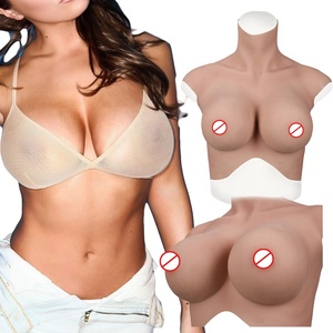 Shapewear B/C/D/E/<span class=keywords><strong>F</strong></span>/G/H Cup Drag Queen Crossdresser Cosplay Forme de poitrine réaliste en silicone faux <span class=keywords><strong>seins</strong></span> énormes faux <span class=keywords><strong>seins</strong></span> - Product Image 1