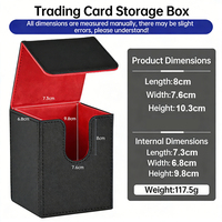 Boîte de jeu de cartes TCG YGO en cuir PU pour 100 cartes, carrée, personnalisée, pliable avec rabat et aimants