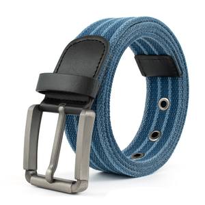 Diseño personalizado deportes Golf béisbol deber algodón trenzado lona tela Metal hebilla cinturón para mujeres - Product Image 6