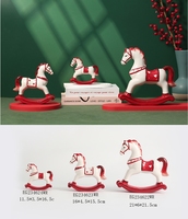 Figurines de Noël en céramique peintes à la main ornements pour Collection de jouets de vacances décorations de Noël uniques