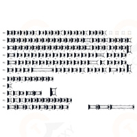 Ensemble de touches de clavier de style manga, thème blanc, personnalisation OEM, option de logo personnalisé, marque TechRexy pour claviers MX, PBT