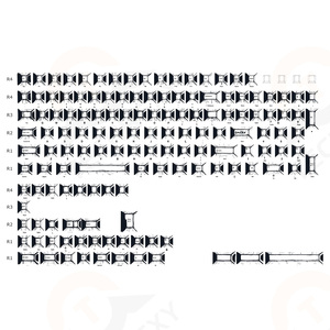 ชุดคีย์แคปธีมสีขาวสไตล์มังงะ ปรับแต่งได้ตามต้องการ พร้อมตัวเลือกโลโก้ส่วนตัว แบรนด์ TechRexy สำหรับคีย์บอร์ด MX วัสดุ PBT - Product Image 4