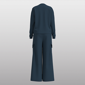 Ensemble deux pièces pour femmes, haut à col long en tissu doux et confortable, élégant pour le quotidien, les déplacements décontractés, approvisionnement direct d'usine - Product Image 5