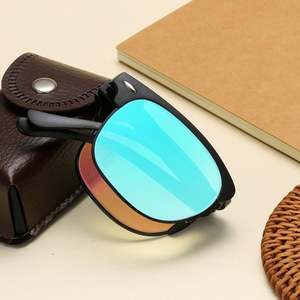 Lunettes de vue unisexes personnalisées avec logo, rouge et vert, pour correction de la Daltonisme, monture pliable, lunettes de soleil pour daltoniens rouge-vert avec étui - Product Image 2