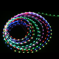 Vue latérale SPI adressable 60/120LEDS 020 3014 315 Bande LED RVB IP20 DC12V/24V Bande LED Edge Bande LED à émission latérale