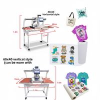 Nouvelle presse à chaud pneumatique industrielle à double station 16x20 pouces, semi-automatique haute pression pour l'impression de t-shirts