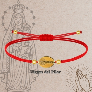 Collana con ciondolo di moda in acciaio inossidabile vergine Pilar gioielli di ispirazione cattolica - Product Image 2