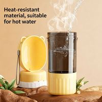Bouteille d'eau portable 3-en-1 Petop Factory pour animaux de compagnie avec gamelle de voyage anti-fuite en PP pour chien et chat en extérieur