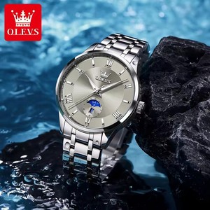   Reloj de Hombre 3638, Reloj de Cuarzo Original, Acero Inoxidable, Resistente al Agua, Luminoso, Esfera Grande, Relojes de Lujo para Hombre, Caja de Reloj - Product Image 3