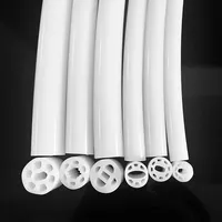 Ruban LED néon 360° rond, lumineux, étanche, flexible, en silicone, pour tube de lustre DIY