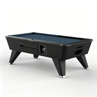 Table de billard de style anglais 7 pieds avec plateau en ardoise et pieds en fer, design exclusif 2026, marque Superpower, pour usage en bar