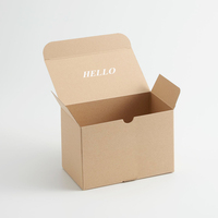 Tuck End Box 175g Emballage de boîte de papier enduit unilatéral Boîtes de papier pliantes à impression personnalisée pour collations