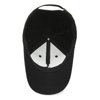 Casquette de baseball incurvée à 6 panneaux de style coréen printemps-automne - Chapeau de soleil réglable tendance avec broderie 3D