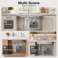 Chauffe-eau électrique intelligent Wi-Fi mini pour cuisine, sans réservoir, sous évier, avec valve de régulation intégrée, vente en gros usine
