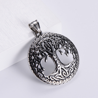 Bijoux hypoallergéniques, bijoux nordiques vikings, pendentif arbre de vie vintage en acier inoxydable pour cadeaux, grossistes, bijoux en acier inoxydable 316L 18K