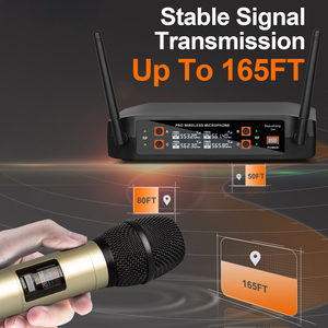 Dx4 Chất Lượng Cao Micro Không Dây Hệ Thống Cầm Tay Mic Karaoke Hát <span class=keywords><strong>Microphone</strong></span> Cho Bài Phát Ngôn - Product Image 5