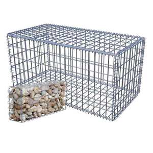 Cage en <span class=keywords><strong>gabion</strong></span> soudée galvanisée 2x1x1, boîte en treillis métallique pour pierres, mur de soutènement, <span class=keywords><strong>banc</strong></span> en <span class=keywords><strong>gabion</strong></span> - Product Image 1