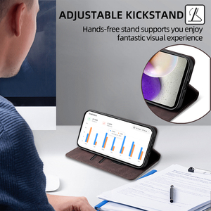 Accessori per cellulare per <span class=keywords><strong>Samsung</strong></span> <span class=keywords><strong>Galaxy</strong></span> A72 A52 A42 A32 A22S <span class=keywords><strong>A12</strong></span> A71 <span class=keywords><strong>custodia</strong></span> per telefono con cavalletto Flip portafoglio - Product Image 3