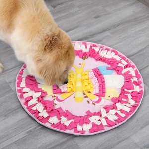 Nuevo diseño de rompecabezas redondo IQ Training Snuffle Dog Mat Estación de alimentación Bee Ladybird Butterfly Bowl para perros - Product Image 3