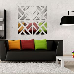 New <b>Wall</b> Stickers Big 3d Decorative Stickers Living Home Modern Acrylic Large <b>Mirror</b> Pattern Surface Diy Real - Product Image 5