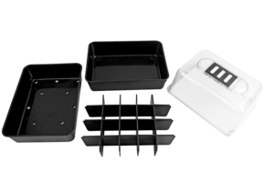 2026 गर्म बिक्री ओम न्यूमलाइट मिनी प्लास्टिक पे लेपित pvc बीज स्प्राउटिंग ट्रे पौधे के बर्तन बनाने वाले कंटेनर रसीले नर्सरी - Product Image 2