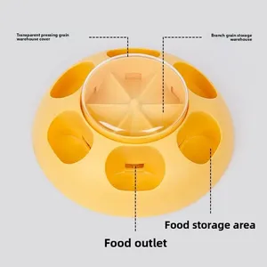 Juguetes de rompecabezas para perros, comedero interactivo tipo push para gatos pequeños y medianos, dispensador de comida lenta, tazón de almacenamiento - Product Image 3