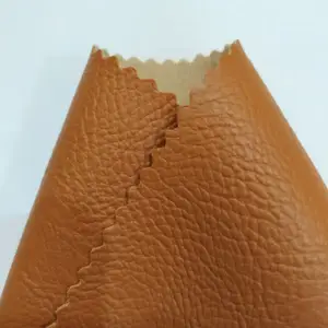 Telas de cuero de PVC transpirables con resistente a las manchas de arañazos