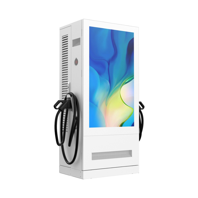 120kW~180kW DC EV Charging Station with 7" Touchscreen & 55" Ad Screen - CCS CCS2 Supported for EVs Car Station