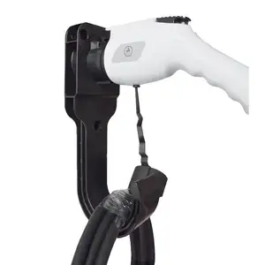 Plastic Electric Car J-Hook Charging Cable Holder type1 ev charging plug organizer cable hanger holder