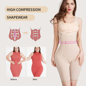 ملابس تشكيل الجسم عالية الضغط للنساء بدون أكمام نحت بدلة الجسم تحكم في البطن عالية الشركة المصنعة - Product Image 3