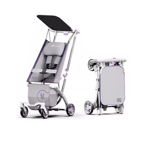 Carrito de Viaje Plegable Portátil de Aleación de Aluminio, Cochecito/Carruola <span class=keywords><strong>para</strong></span> Bebé con Cesta de Almacenamiento, Cómodo <span class=keywords><strong>para</strong></span> el Bebé - Product Image 6