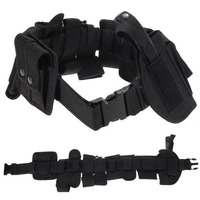 Ceinture tactique multifonctionnelle réglable avec pochettes pour entraînement extérieur et service – Ensemble de ceintures tactiques multifonctions