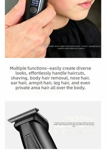 Cortadora de Pelo Eléctrica Huanxing EC106 para Toda la Familia, Recargable, Resistente al Agua, Elimina el Frizz, para Barba, Cuerpo y Rostro - Product Image 4