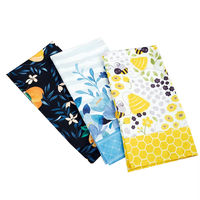 Accessoires de cuisine de haute qualité, personnalisés avec logo imprimé, épais, doux, durables, à séchage rapide, écologiques, pour hôtels, restaurants, en coton, pour le thé