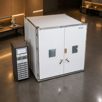 Chambre d'essai de cyclage thermique à 12 modules pour le stress thermique des panneaux solaires, système d'économie d'énergie refroidi par eau