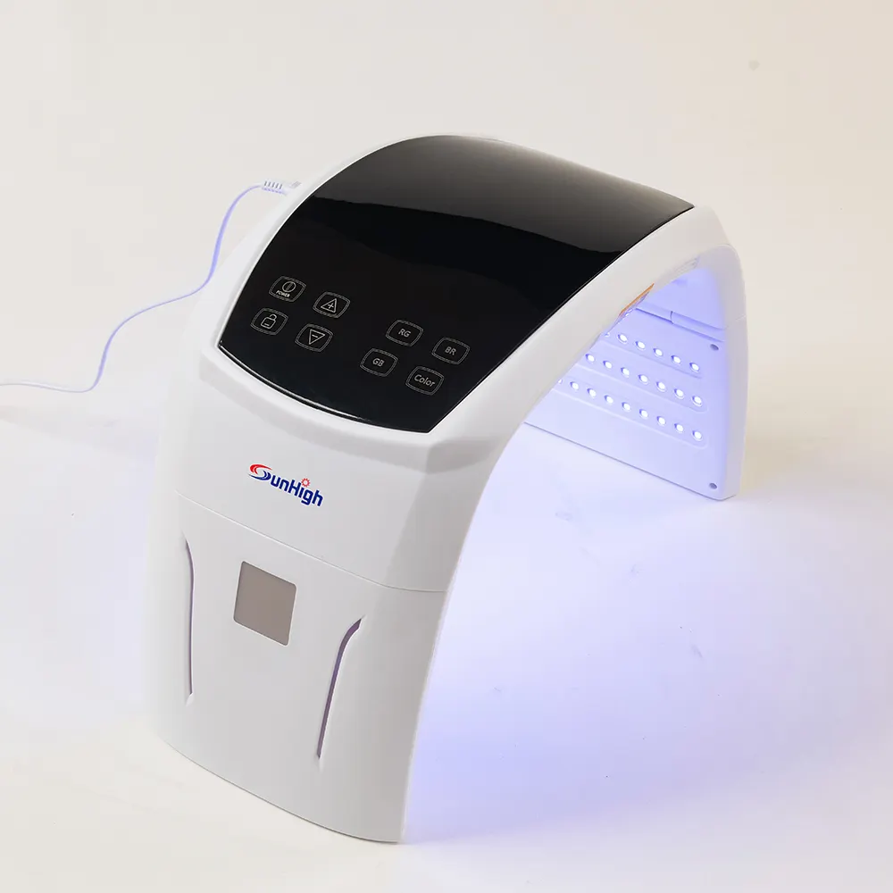Sunhigh Professional Portable Face Beauty LED 7 Color Photon Skin Rejuvenation Facial Beauty PDT 7 LED Light Therapy Machine