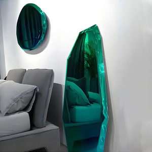 Décoration Murale 3D Moderne en <span class=keywords><strong>Acier</strong></span> Inoxydable et Métal Effet Pierre, Art <span class=keywords><strong>Mural</strong></span> Abstrait en Métal à Suspendre pour Hôtels - Product Image 2