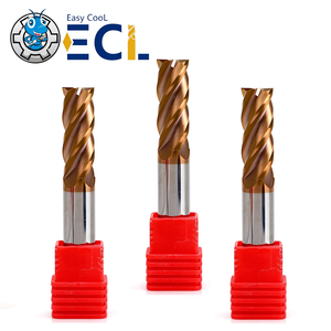 Fresa de carburo de tungsteno de 2 filos Easy Cool con recubrimiento AlTiN/TiN, alta dureza HRC55, herramienta de fresado CNC, ODM OEM - Product Image 2