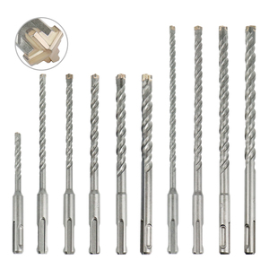 10mm gạch đá bê tông thép Vonfram cacbua Xoắn 7x SDS cộng với 4 máy cắt đầy đủ cacbua nghiêng SDS Max búa khoan bit - Product Image 3