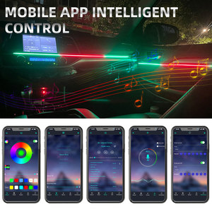 Tira de Luces LED de Neón de Fibra Óptica Acrílica para Interior de <span class=keywords><strong>Coche</strong></span>, Iluminación Ambiental Dinámica con Control por APP, Luz Ambiental Sinfonía 22 en 1 - Product Image 4