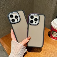 Nouveau Design étui de téléphone de luxe pour iphone 15 pro max antichoc protection Skinfeel TPU + PC étui de téléphone pour iphone 15 pro max