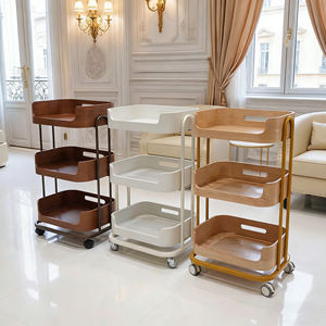 Beauty High-end Beauty Trolley Beauty Salon <b>Cart</b> Mobile Drawer Shelf Tattoo SPA Solid Wood Trolley for Sale - Product Image 4