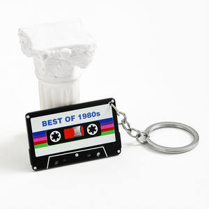 Porte-clés en caoutchouc acrylique personnalisable Taylor Music Tape, cadeau pour <span class=keywords><strong>audiophile</strong></span>, porte-clés de voiture et pendentif de sac tendance - Product Image 3