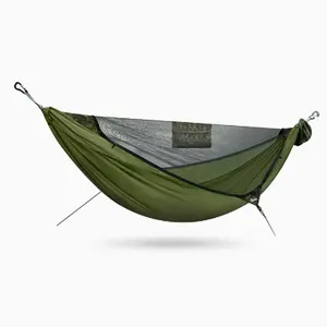 Gran oferta, hamaca suave para acampar, hamaca portátil de alta calidad, fácil de configurar, hamaca cómoda para exteriores y senderismo