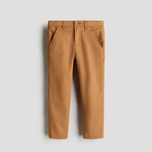 소년을위한 맞춤형 키즈 치노 팬츠 코튼 캐주얼 바지 OEM ODM 조정 가능한 허리 어린이 능 직물 슬림 핏 바지 공장 공급 - Product Image 2
