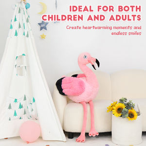 Flamingo de Peluche Rosa de 60cm al por Mayor con Falda de Césped, Decoración Temática de Playa Tropical <span class=keywords><strong>para</strong></span> Vacaciones de Verano, Piscina y Casa de Playa - Product Image 5