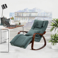 Fauteuil de massage portable économique pour le corps entier, avec fonctions de tapotement, chauffage et shiatsu, pour une relaxation complète du dos, incluant un mode canapé et un mode balancelle
