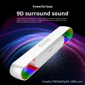 2025 mô hình mới cho Bluetooth Loa RGB LED chiếu sáng công suất cao Stereo âm thanh Máy tính để bàn loa siêu trầm IPX7 Loa máy tính để bàn - Product Image 4