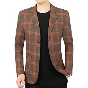 Completo Blazer Casual da Uomo Primavera-Autunno 2025, Outfit per Papà Giovane e di Mezza Età, Abito Monopetto da Uomo - Product Image 5